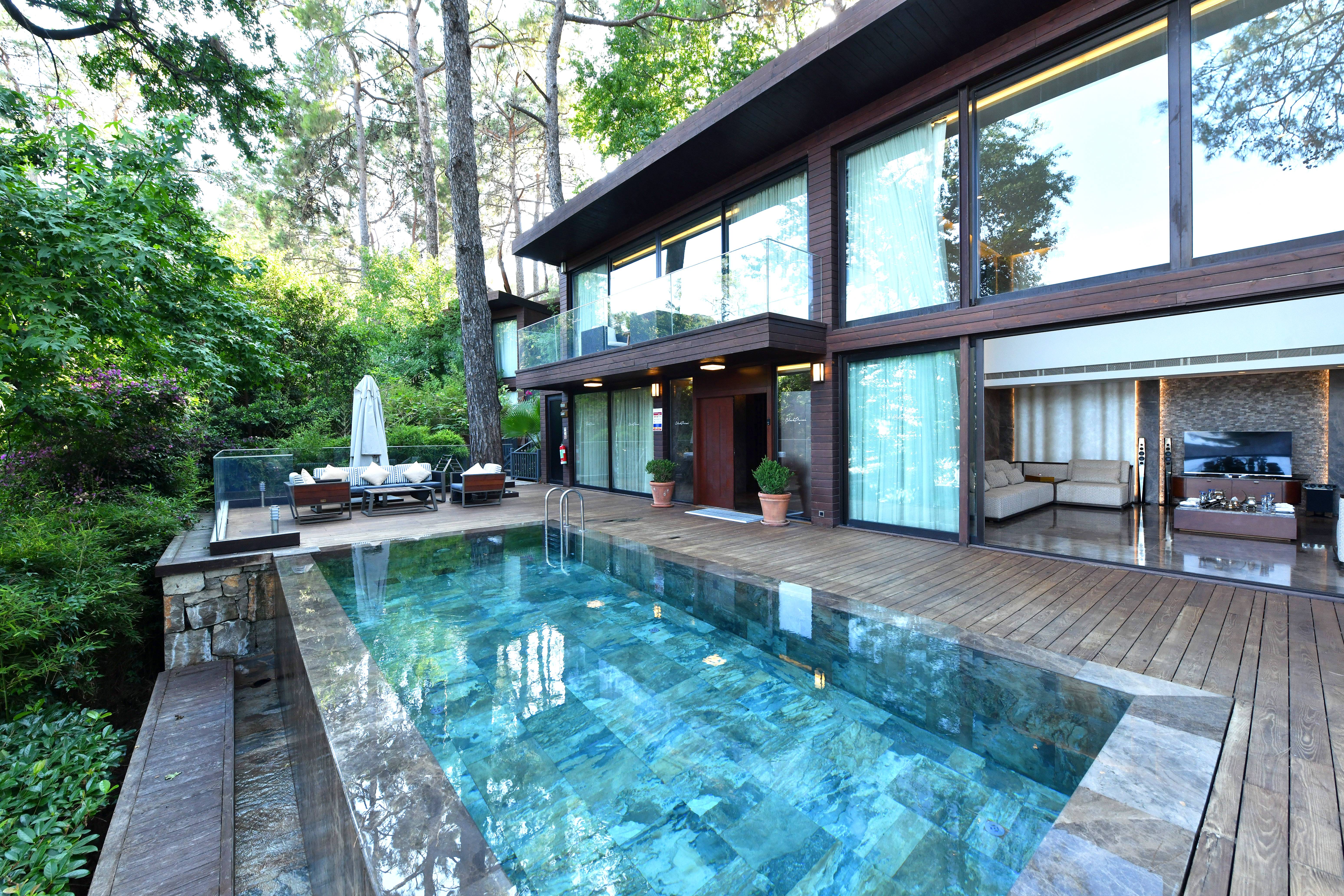 빌라 프리베, 정원 전망