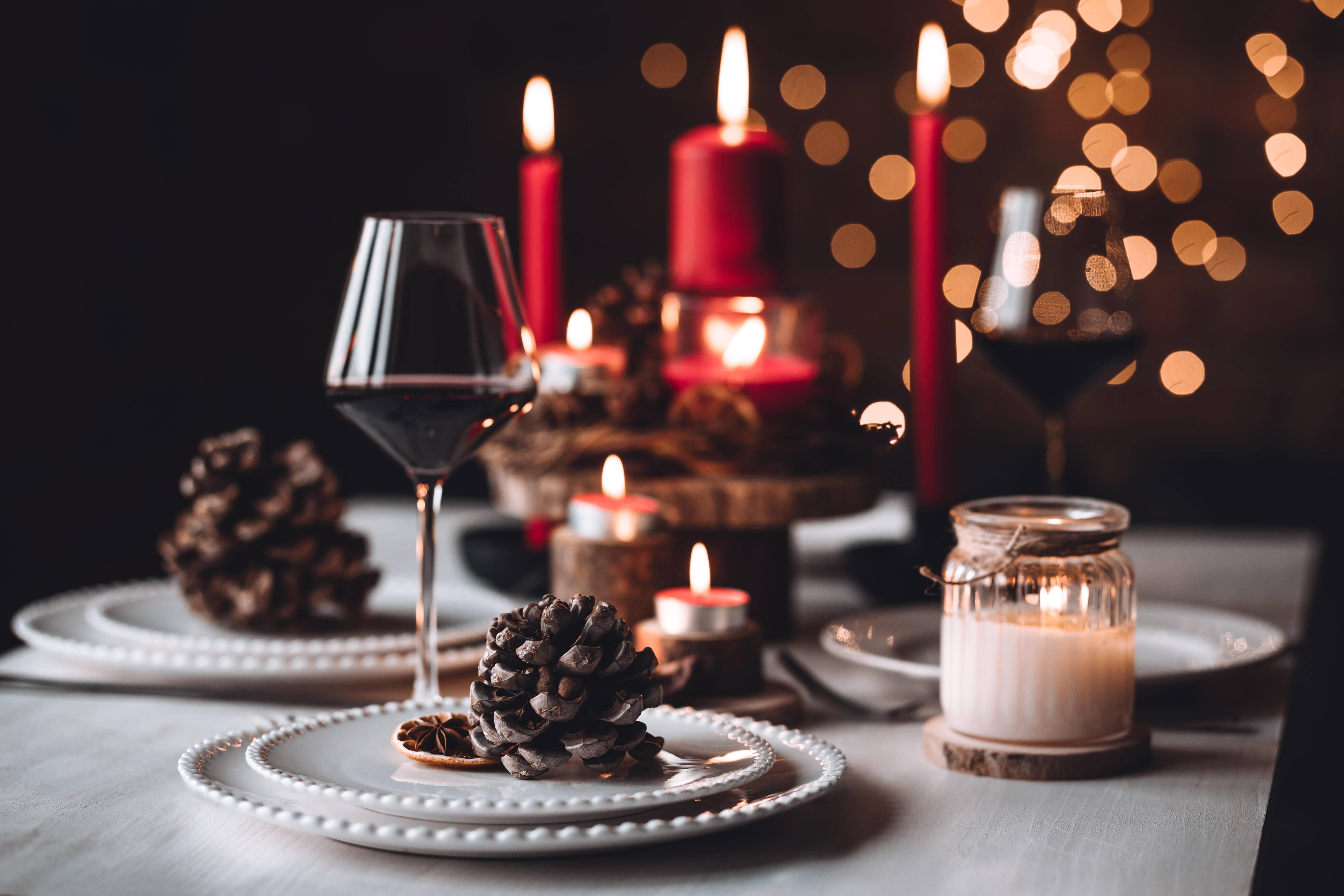 Christmas table setting