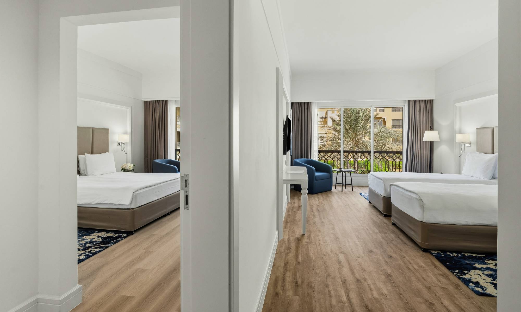 Obiteljski apartman s dvije spavaće sobe i pogledom na vrt