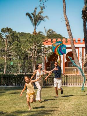Family enjoying outdoor activities at Rixos Park Belek, Belek hotel, early booking offer with up to 20% discount for a summer holiday